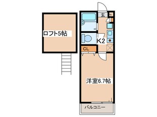 ロッシェル古淵第５の物件間取画像